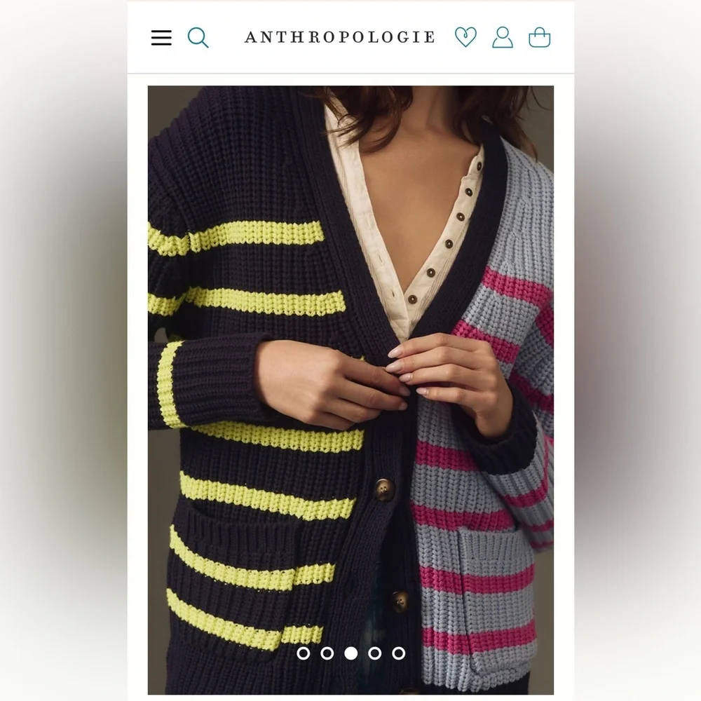 Anthropologie multicolor cardigan *New w tags* - Picture 9 of 10